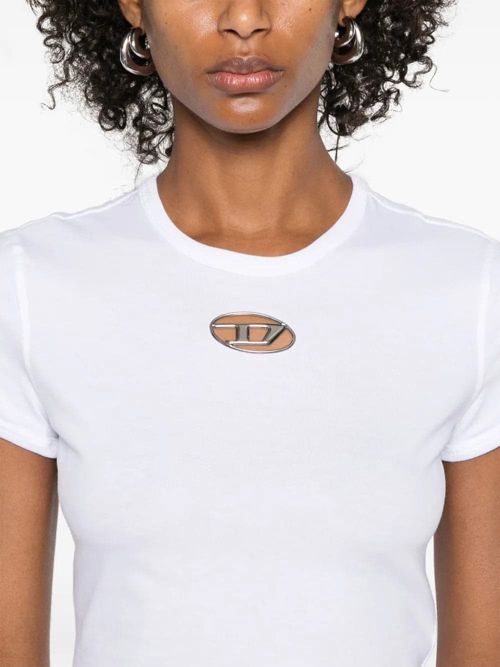 DIESEL t-shirt con placca logo da donna in T-shirt Drestige - Casamassima, commercioVirtuoso.it