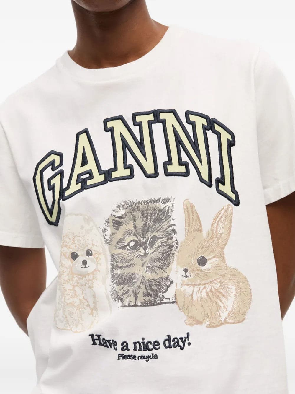 GANNI t-shirt ganni da donna in  Drestige - Casamassima, commercioVirtuoso.it