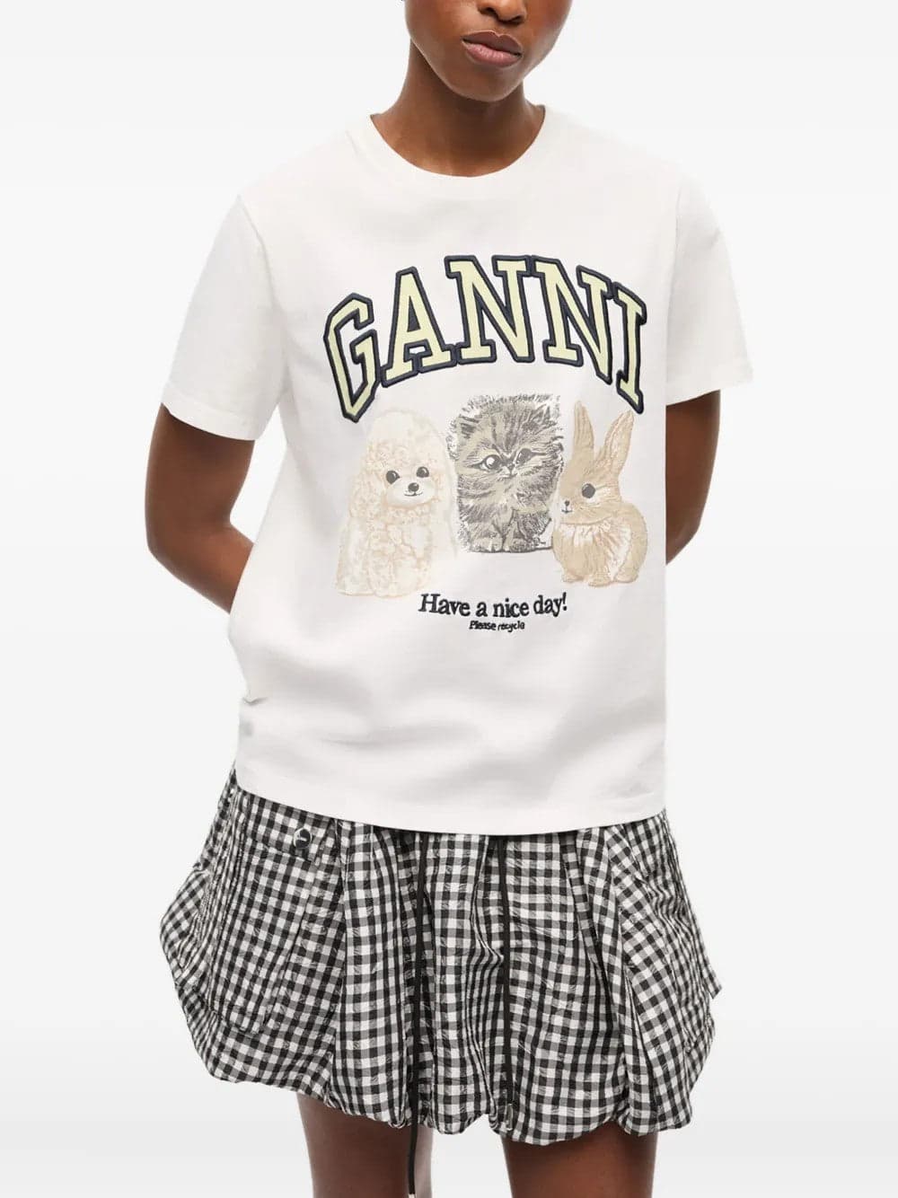 GANNI t-shirt ganni da donna in  Drestige - Casamassima, commercioVirtuoso.it