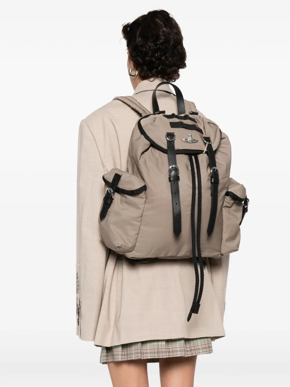Vivienne Westwood <h4> - Zaino con dettagli in pelle</h4> da uomo in  Drestige - Casamassima, commercioVirtuoso.it