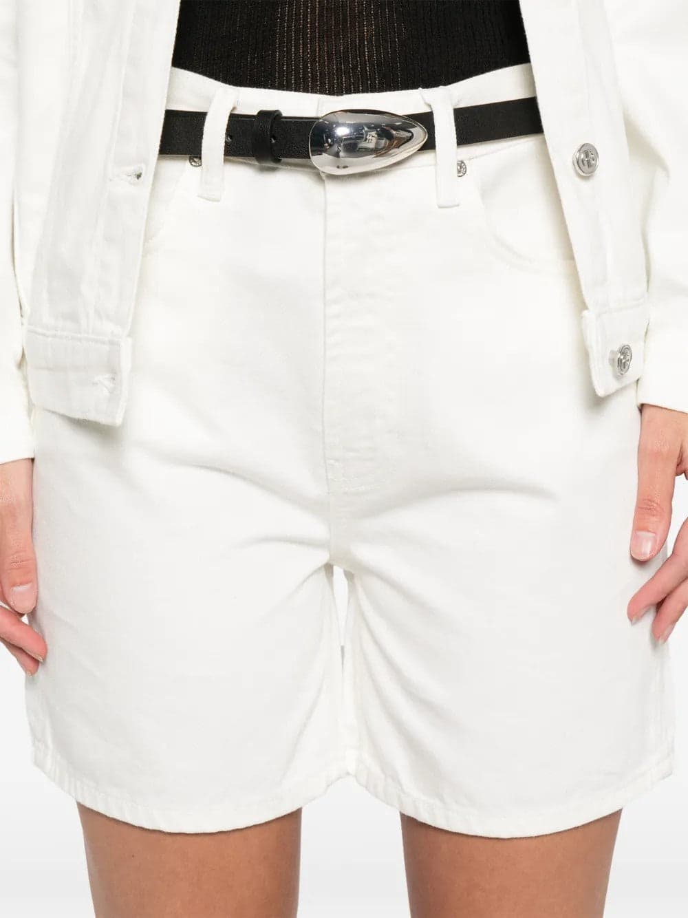 ANINE BING <h4> - Shorts in Denim Bianco</h4> da donna in Pantaloncini Drestige - Casamassima, commercioVirtuoso.it