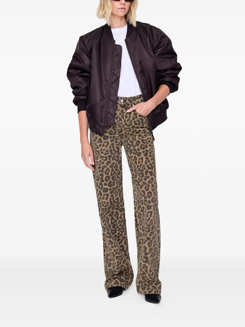 ANINE BING <h4>Anine Bing - Jeans con stampa leopardata</h4> da donna in Jeans Drestige - Casamassima, commercioVirtuoso.it