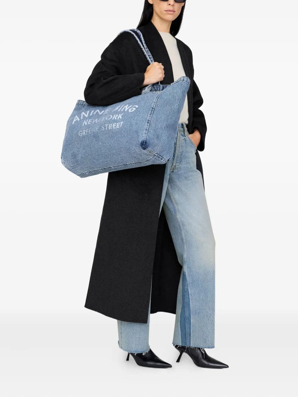 ANINE BING <h4> - Borsa a spalla in denim</h4> da donna in Borse a spalla Drestige - Casamassima, commercioVirtuoso.it