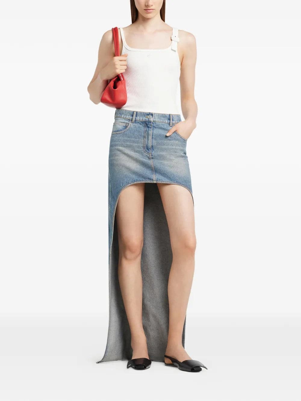 COURREGES <h4>COURREGES - Top con fibbia</h4> da donna in Canotte e top Drestige - Casamassima, commercioVirtuoso.it