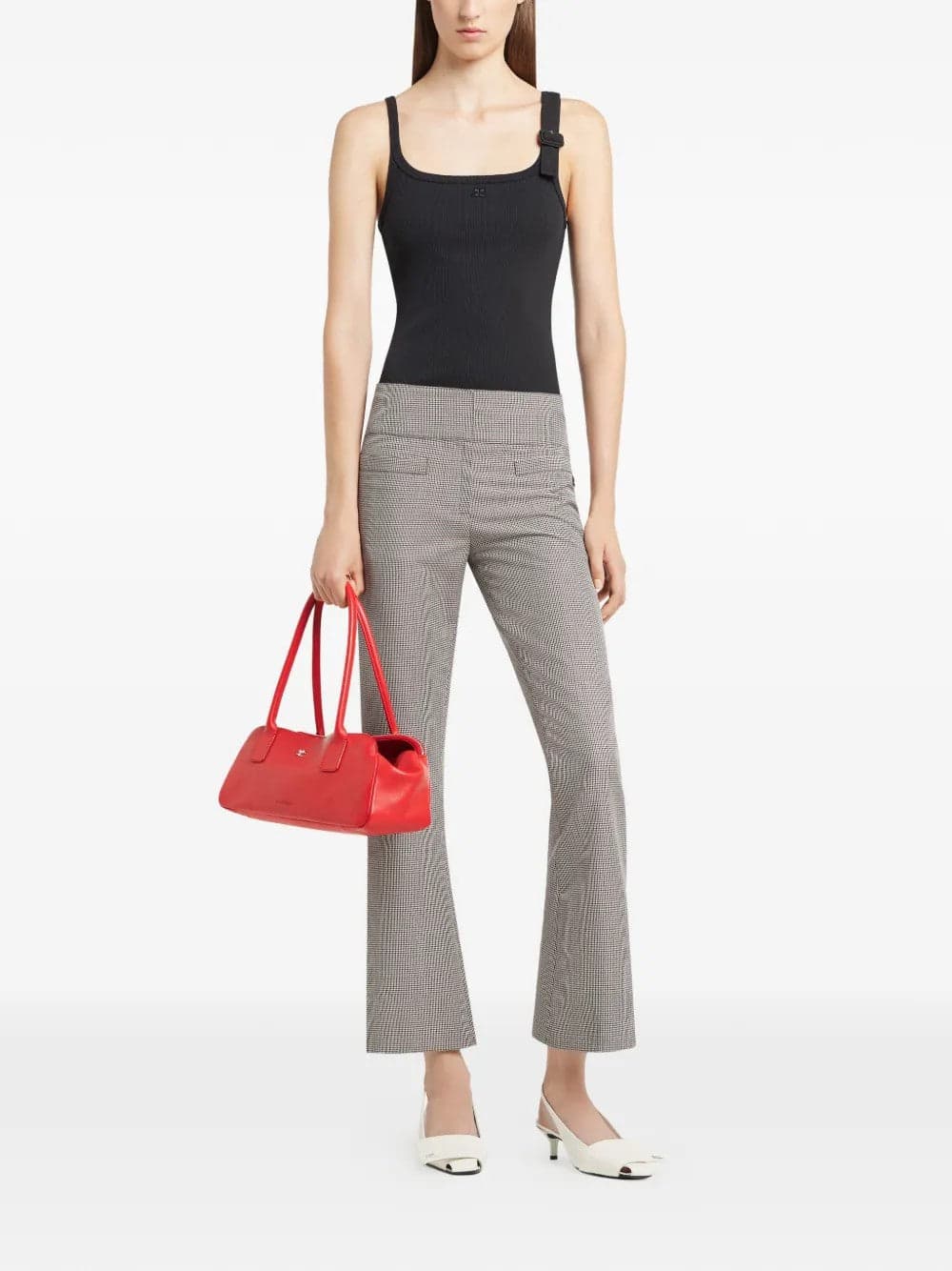 COURREGES <h4>COURREGES - Top con fibbia</h4> da donna in Canotte e top Drestige - Casamassima, commercioVirtuoso.it