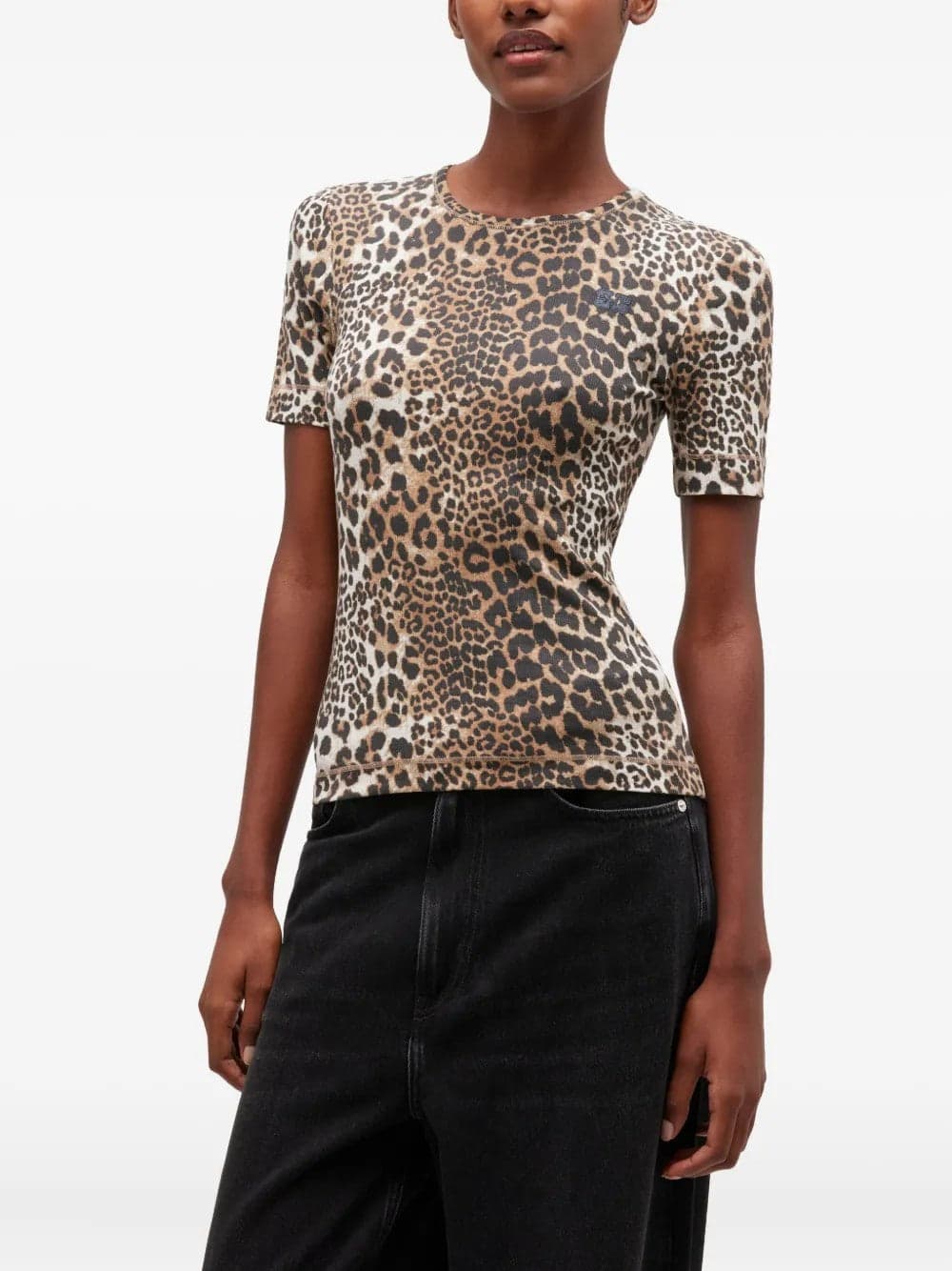 GANNI <h4> - T-Shirt con Stampa Animalier</h4> da donna in T-shirt Drestige - Casamassima, commercioVirtuoso.it