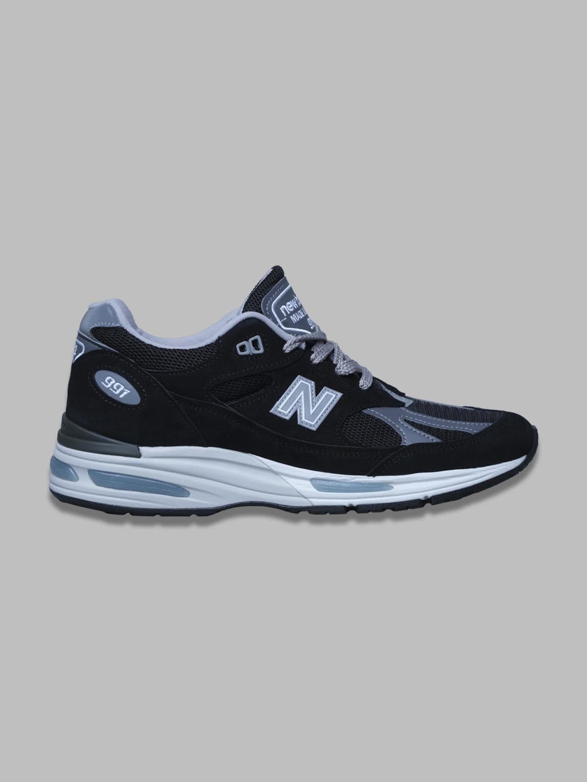 NEW BALANCE 991v2 black - scarpa lifestyle - pigskin/synthetic/mesh