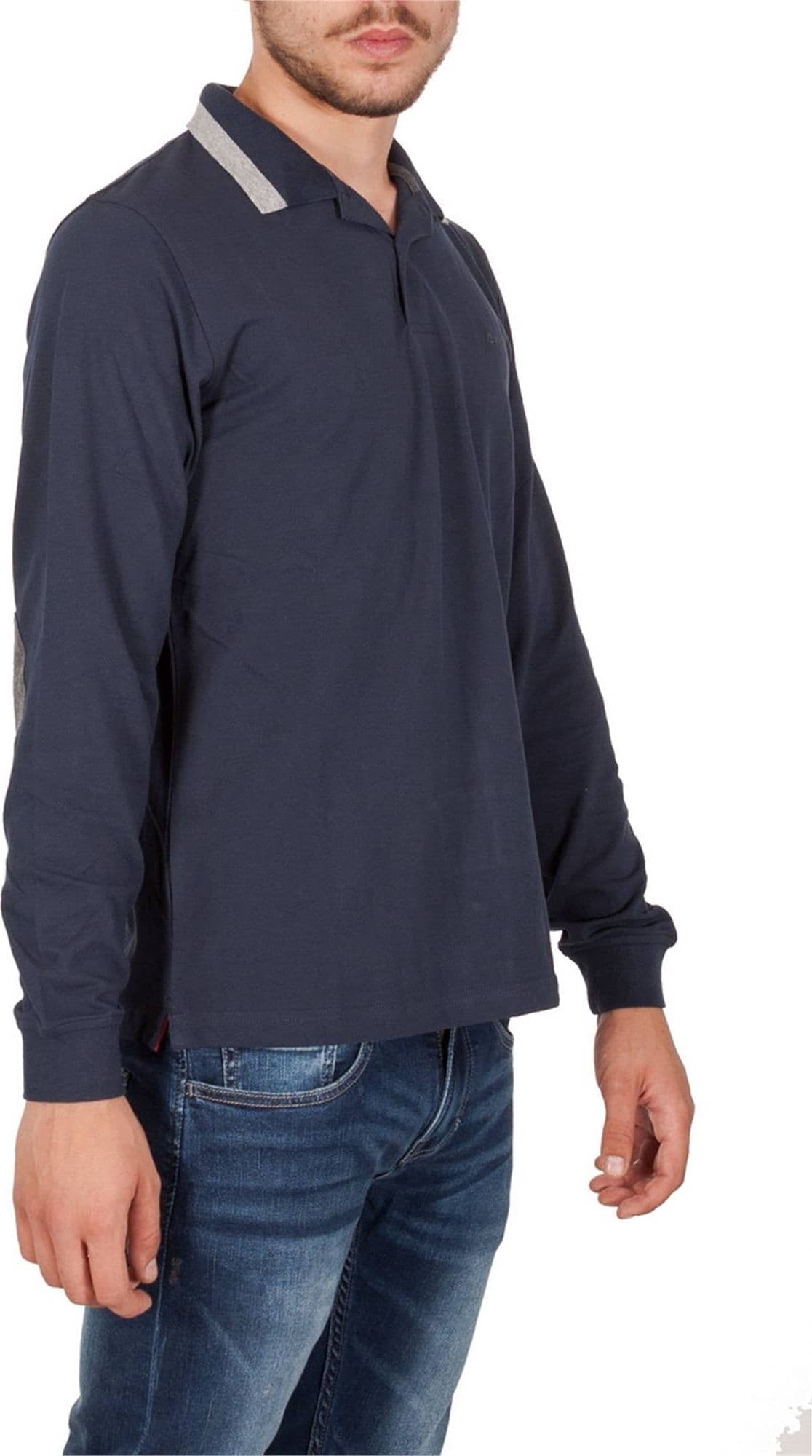 SUN68 Sun68 - Polo Ml Bordo Grande 26104 07 NAVY da uomo in Polo Drestige - Casamassima, commercioVirtuoso.it