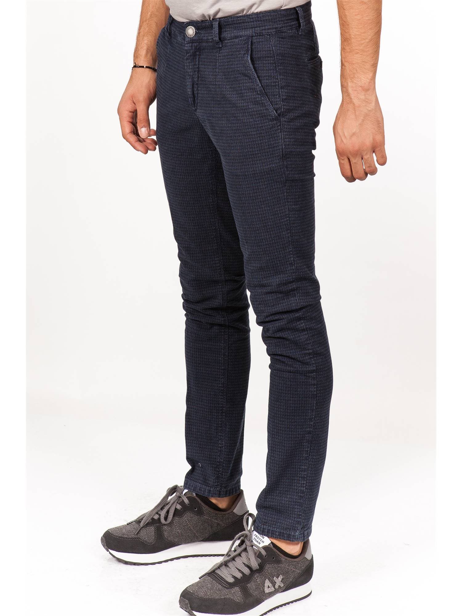 ALESSANDRO DELL ACQUA Alessandro Dell Acqua - Pie De Poule Effetto Denim AD7701WA/P0000ELT da uomo in Smalti Drestige - Casamassima, commercioVirtuoso.it