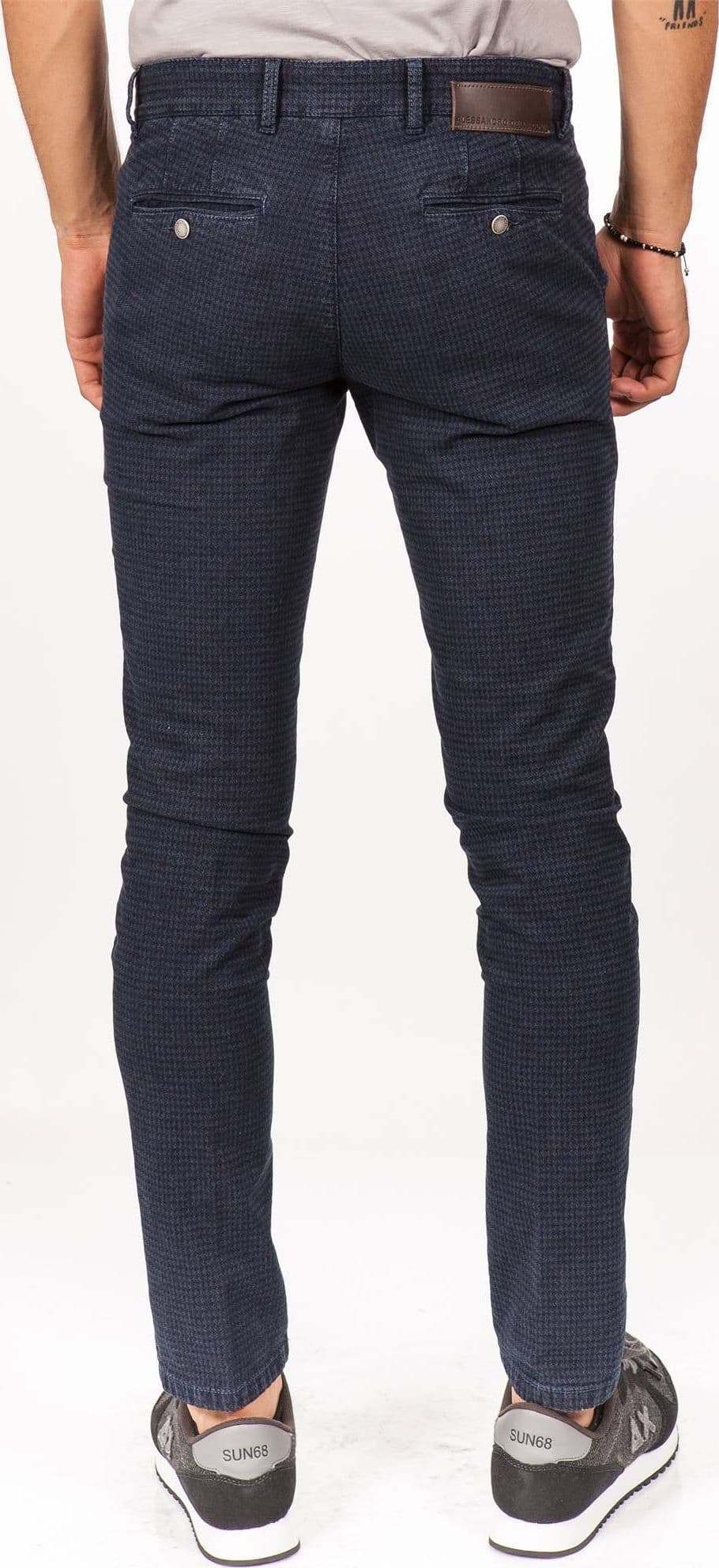 ALESSANDRO DELL ACQUA Alessandro Dell Acqua - Pie De Poule Effetto Denim AD7701WA/P0000ELT da uomo in Smalti Drestige - Casamassima, commercioVirtuoso.it