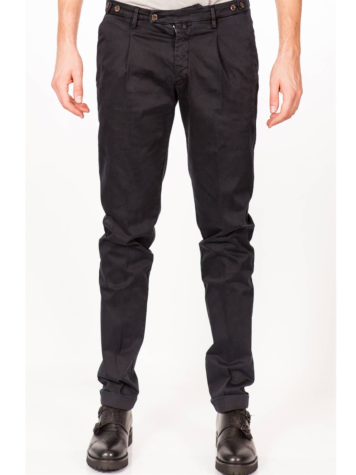 MICHAEL COAL Michael Coal - Pantalone Unito Con Pences FREDERICK 2001 01 BL da uomo in Pantaloni Drestige - Casamassima, commercioVirtuoso.it