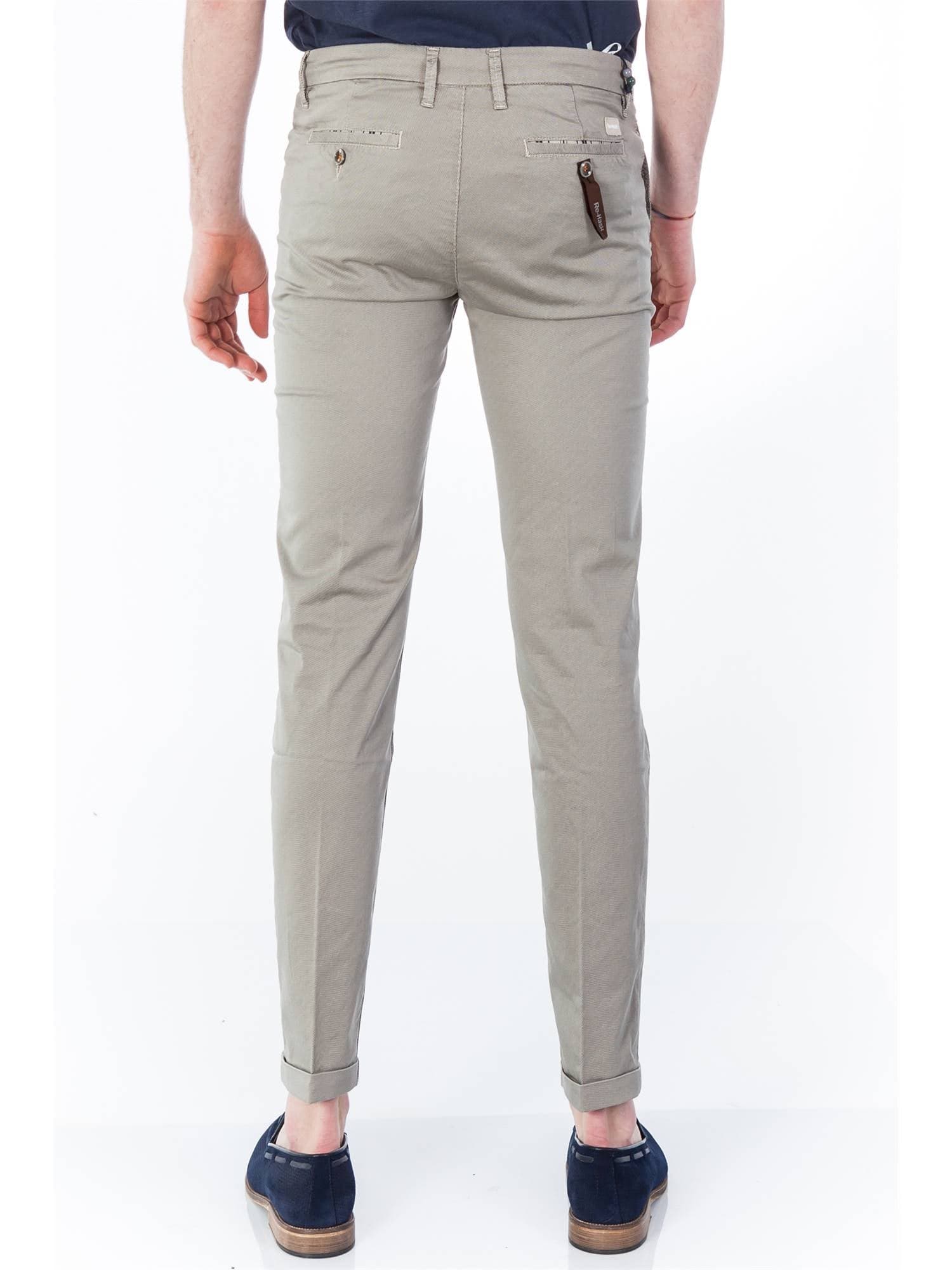 RE-HASH Re-hash - Tasca America Unito Beige P249 MUCHA 2104 102 da uomo in Pantaloni Drestige - Casamassima, commercioVirtuoso.it