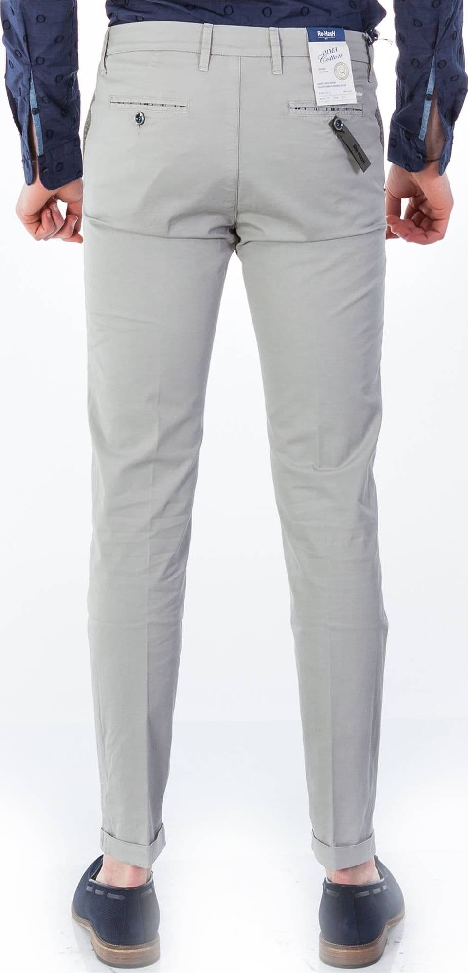 RE-HASH Re-hash - Tasca America Unito Grigio Ch P249 MUCHA 2104 5497 da uomo in Pantaloni Drestige - Casamassima, commercioVirtuoso.it