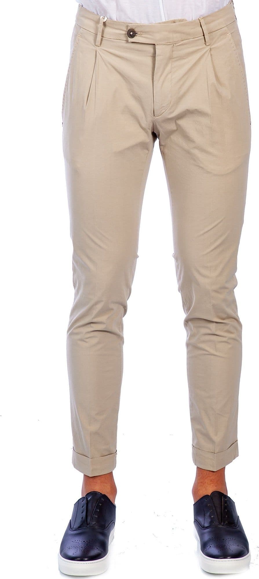 MICHAEL COAL Michael Coal - Pantalone Capri Con Pences Unito FREDERICK 2558 BEI C da uomo in Pantaloni Drestige - Casamassima, commercioVirtuoso.it