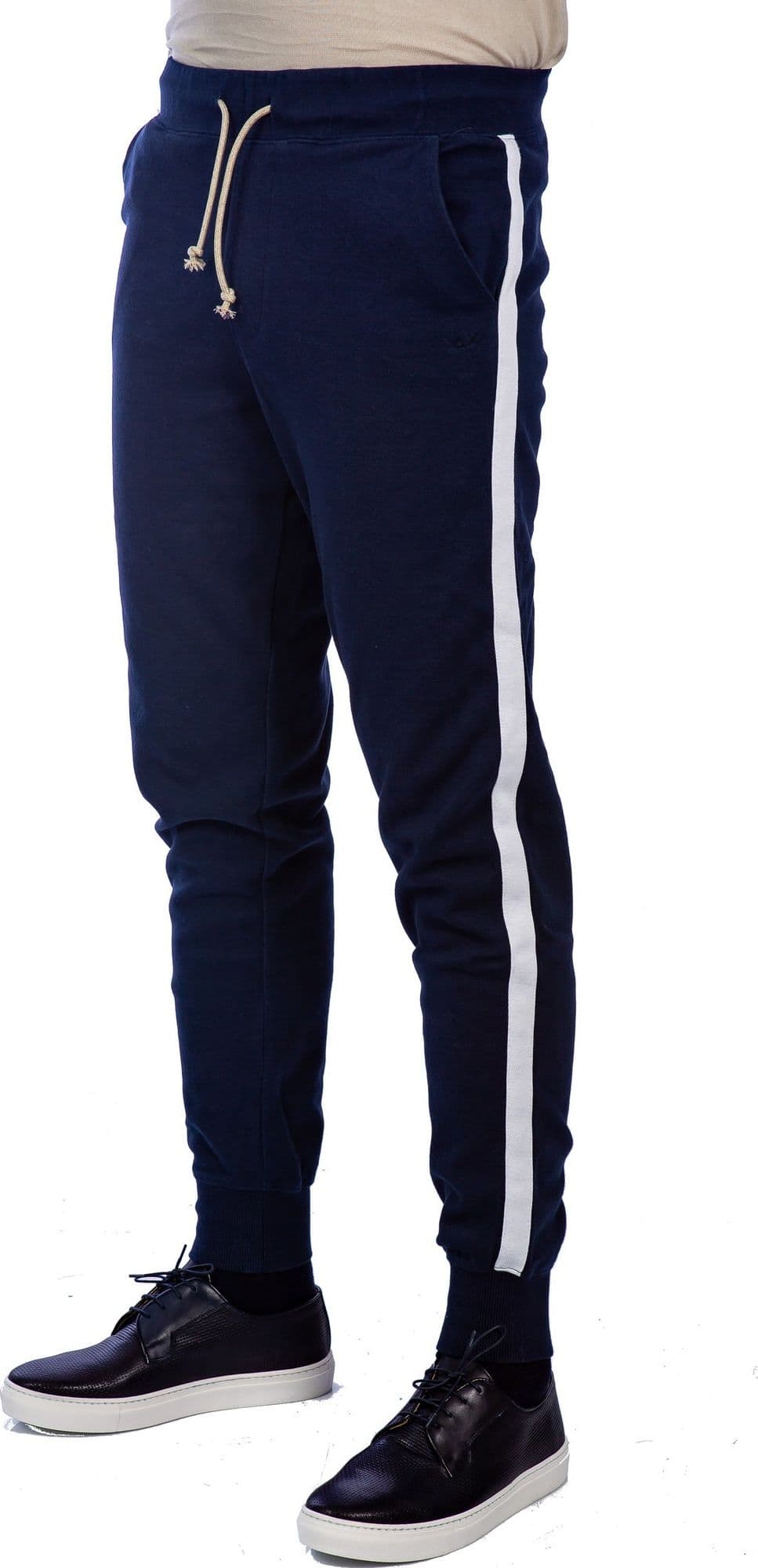 SUN68 Sun68 - Pantalone In Felpa Piquet F19128 07 NAVY da uomo in Pantaloni sportivi Drestige - Casamassima, commercioVirtuoso.it