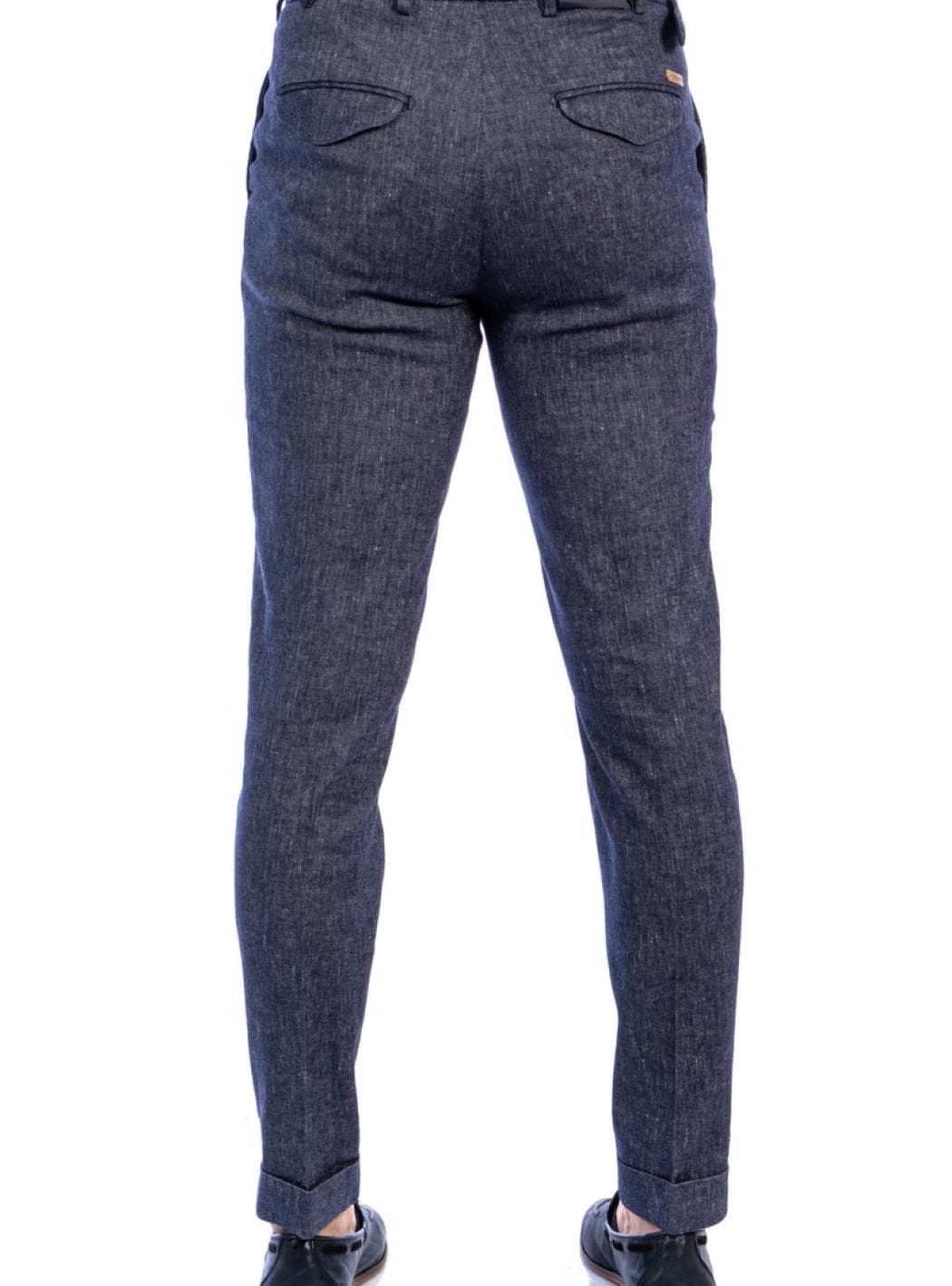 BARBATI Barbati - Lino Effetto Denim; 1 Pence + Cinturino Con Fibia DODO/LC 581 01 BLU da uomo in Cinturini Drestige - Casamassima, commercioVirtuoso.it