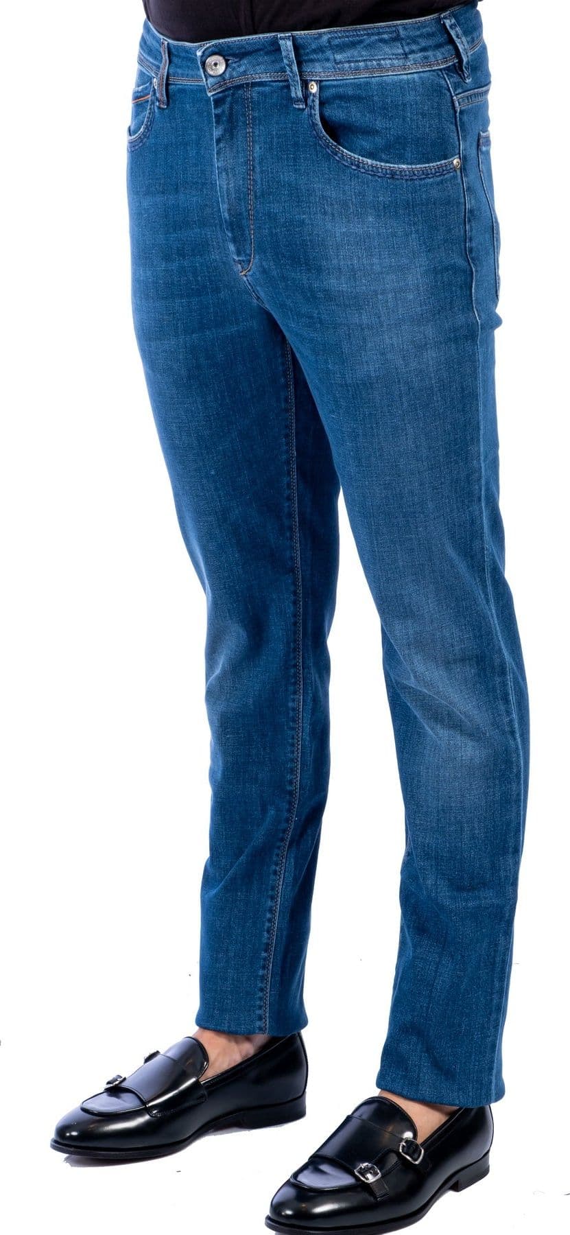 RE-HASH Re-hash - Jeans 5 Tasche Lavaggio Medio P015 2833 ZB13882 da uomo in Jeans Drestige - Casamassima, commercioVirtuoso.it