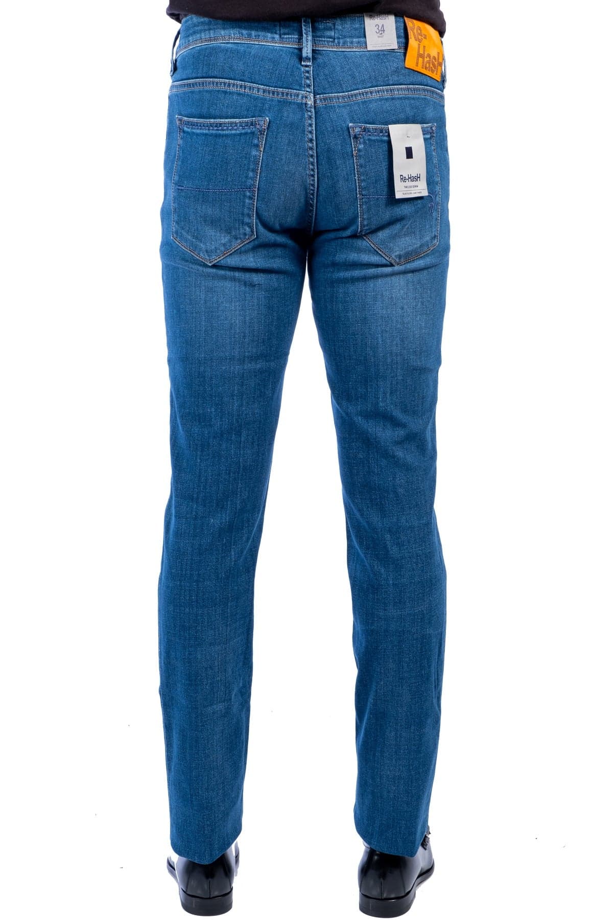 RE-HASH Re-hash - Jeans 5 Tasche Lavaggio Medio P015 2833 ZB13882 da uomo in Jeans Drestige - Casamassima, commercioVirtuoso.it