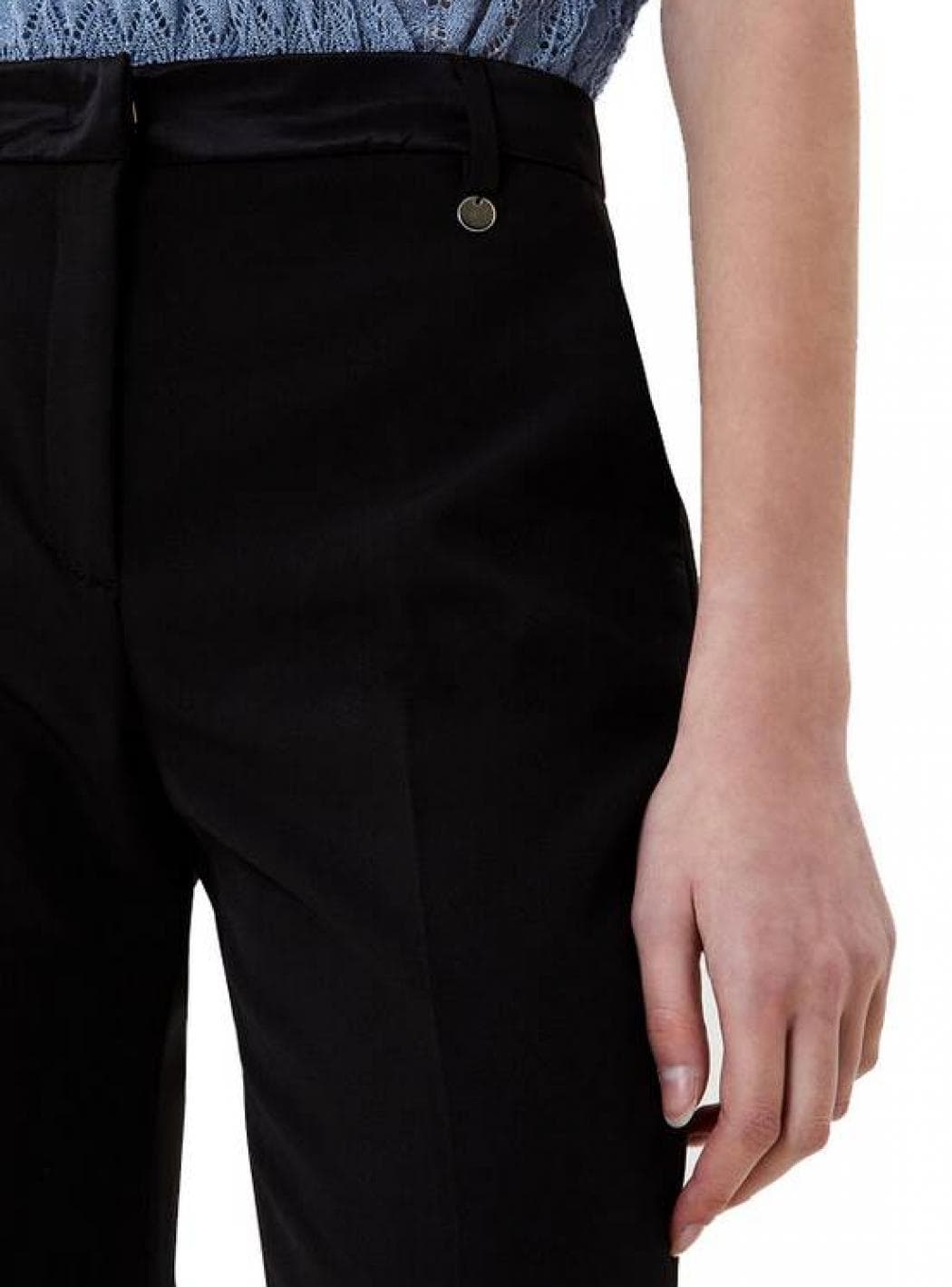 LIU JO Liu Jo - Pantalone Cigaretta Cady Tasca A Filo IA1014T2200-22222 da donna in Pantaloni Drestige - Casamassima, commercioVirtuoso.it