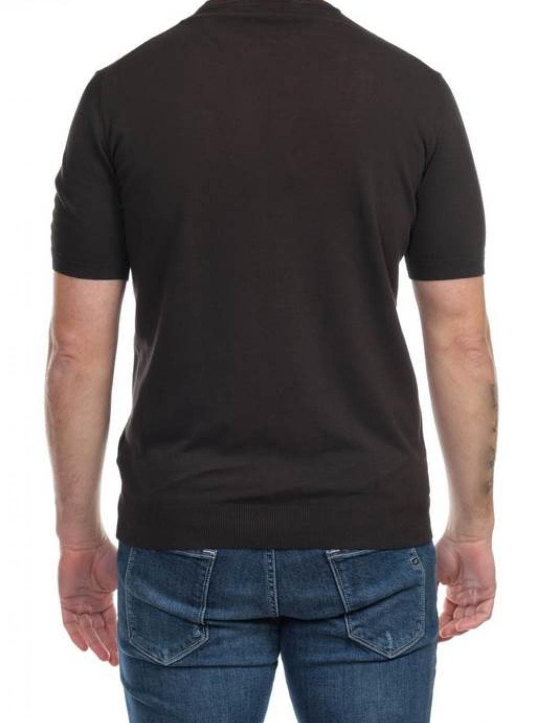 ALPHA STUDIO Alpha Studio - Giro Mezza Manica Cotton Crepe AU4020CS 1027 CAFFE da uomo in T-shirt Drestige - Casamassima, commercioVirtuoso.it