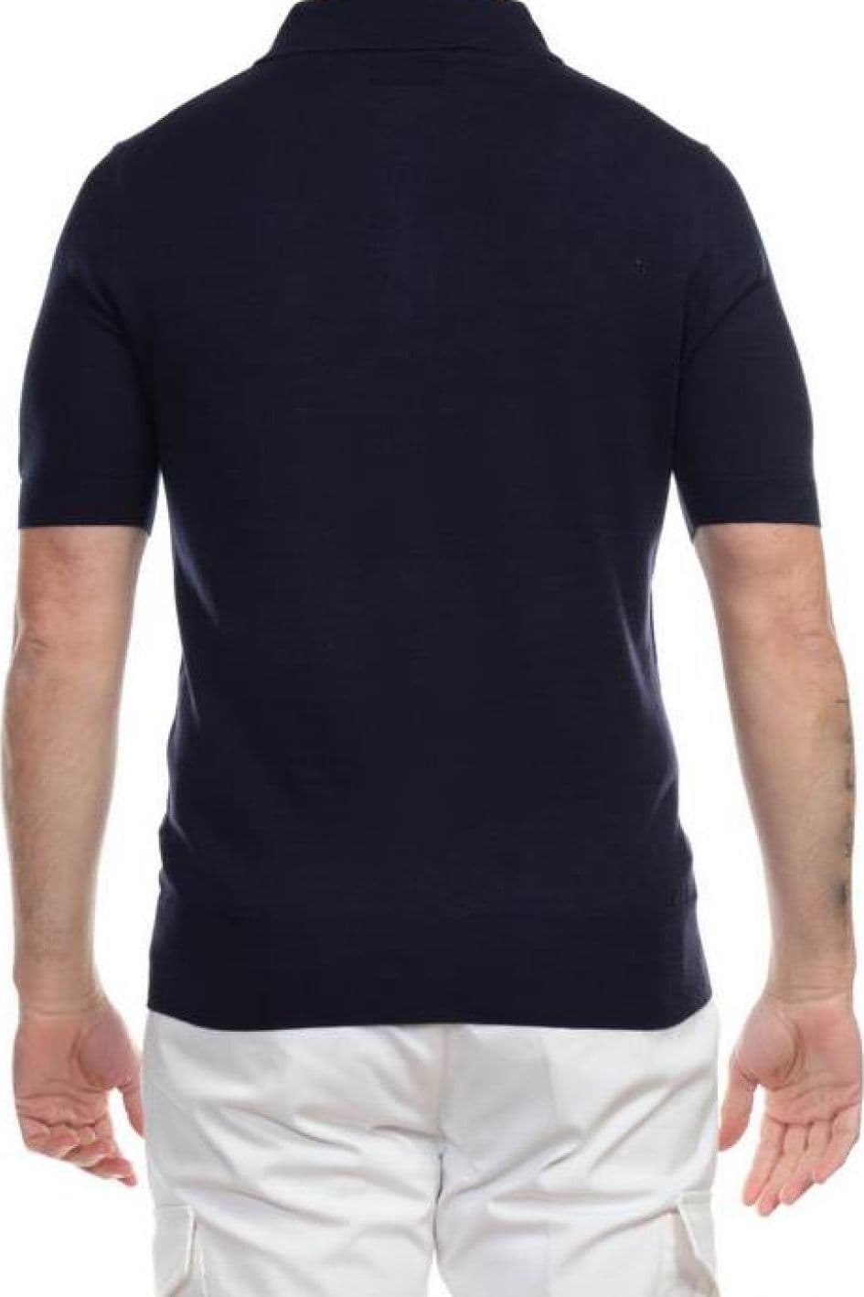 Hosio - Polo In Seta E Cotone 110M11/40 BLU da uomo in Maglioni Drestige - Casamassima, commercioVirtuoso.it