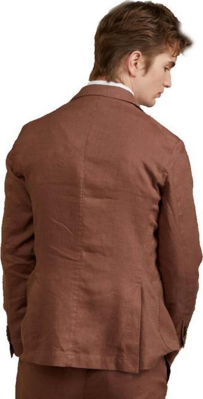 OUTFIT Outfit - Giacca Monopetto In Lino OF1S2S1G002/027CACAO da uomo in Abiti Drestige - Casamassima, commercioVirtuoso.it