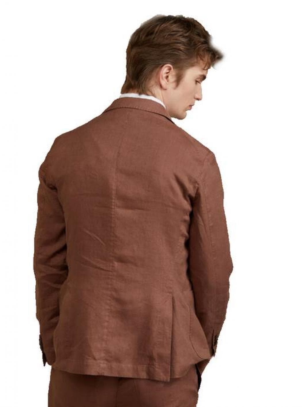 OUTFIT Outfit - Giacca Monopetto In Lino OF1S2S1G002/027CACAO da uomo in Abiti Drestige - Casamassima, commercioVirtuoso.it