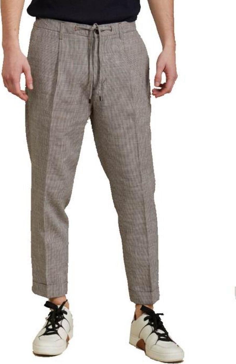 OUTFIT Outfit - Pantalaccio Pince Pied De Poule OF1S2S1P025/434 MORO da uomo in Pantaloni sportivi Drestige - Casamassima, commercioVirtuoso.it