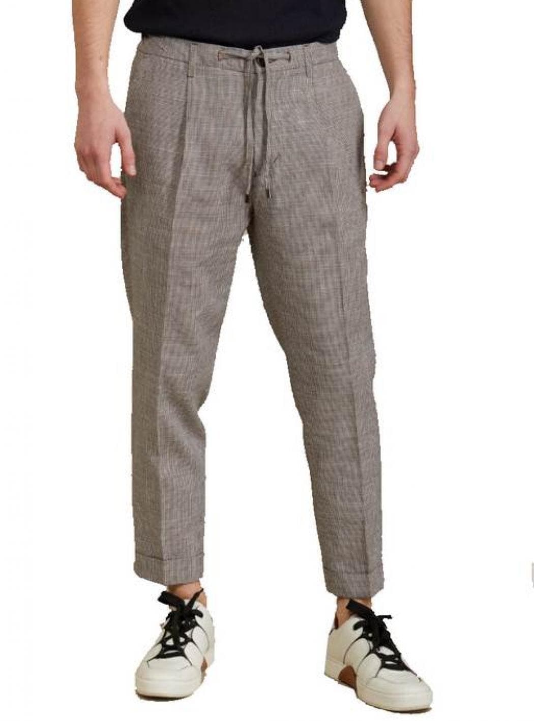 OUTFIT Outfit - Pantalaccio Pince Pied De Poule OF1S2S1P025/434 MORO da uomo in Pantaloni sportivi Drestige - Casamassima, commercioVirtuoso.it