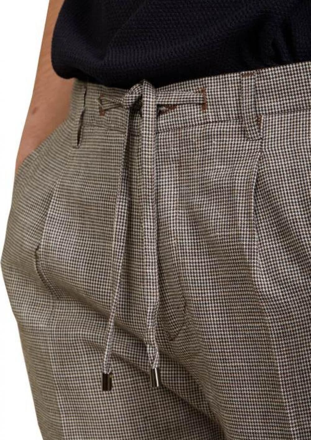 OUTFIT Outfit - Pantalaccio Pince Pied De Poule OF1S2S1P025/434 MORO da uomo in Pantaloni sportivi Drestige - Casamassima, commercioVirtuoso.it
