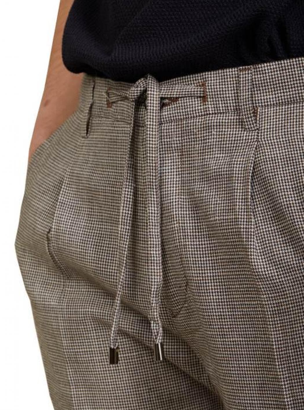 OUTFIT Outfit - Pantalaccio Pince Pied De Poule OF1S2S1P025/434 MORO da uomo in Pantaloni sportivi Drestige - Casamassima, commercioVirtuoso.it