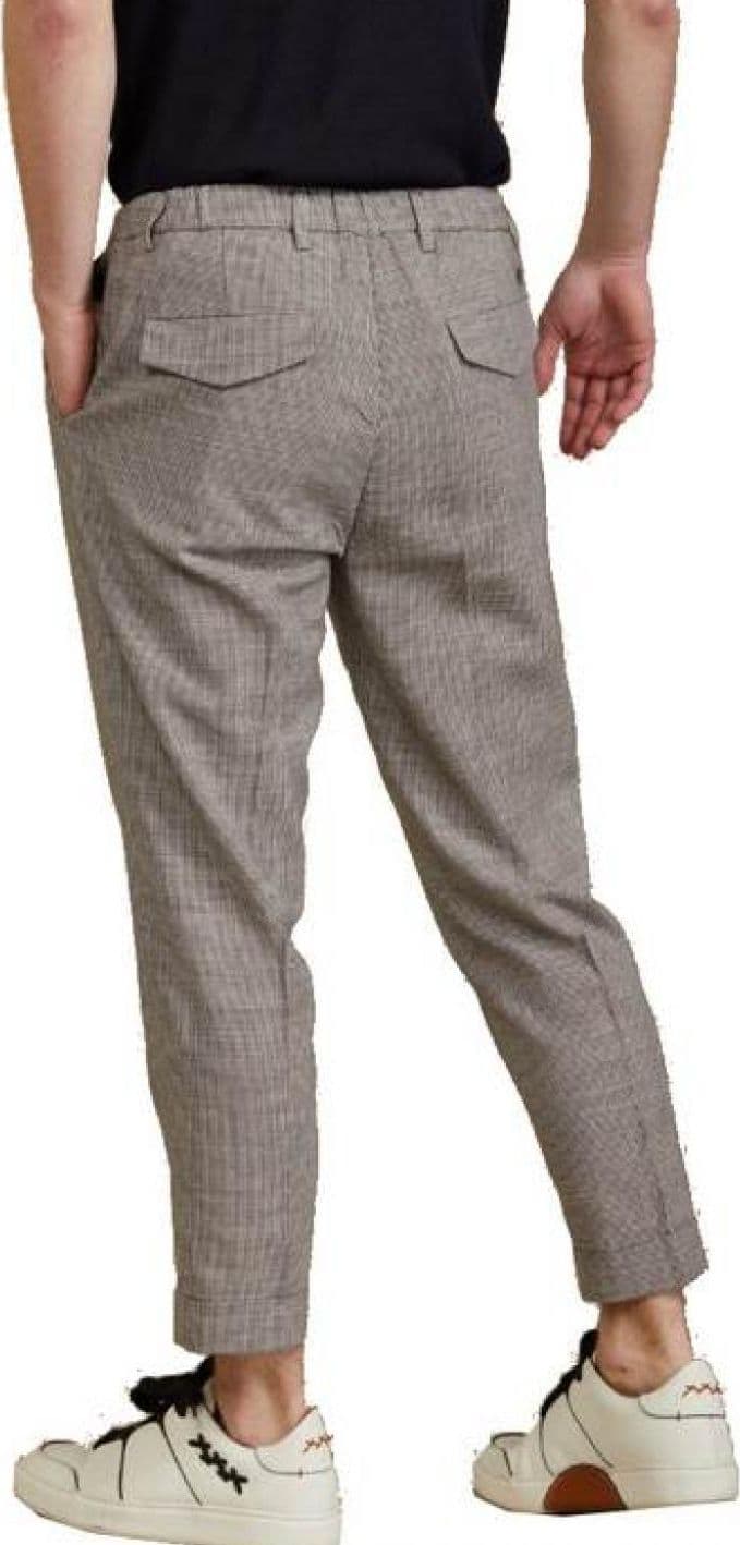 OUTFIT Outfit - Pantalaccio Pince Pied De Poule OF1S2S1P025/434 MORO da uomo in Pantaloni sportivi Drestige - Casamassima, commercioVirtuoso.it