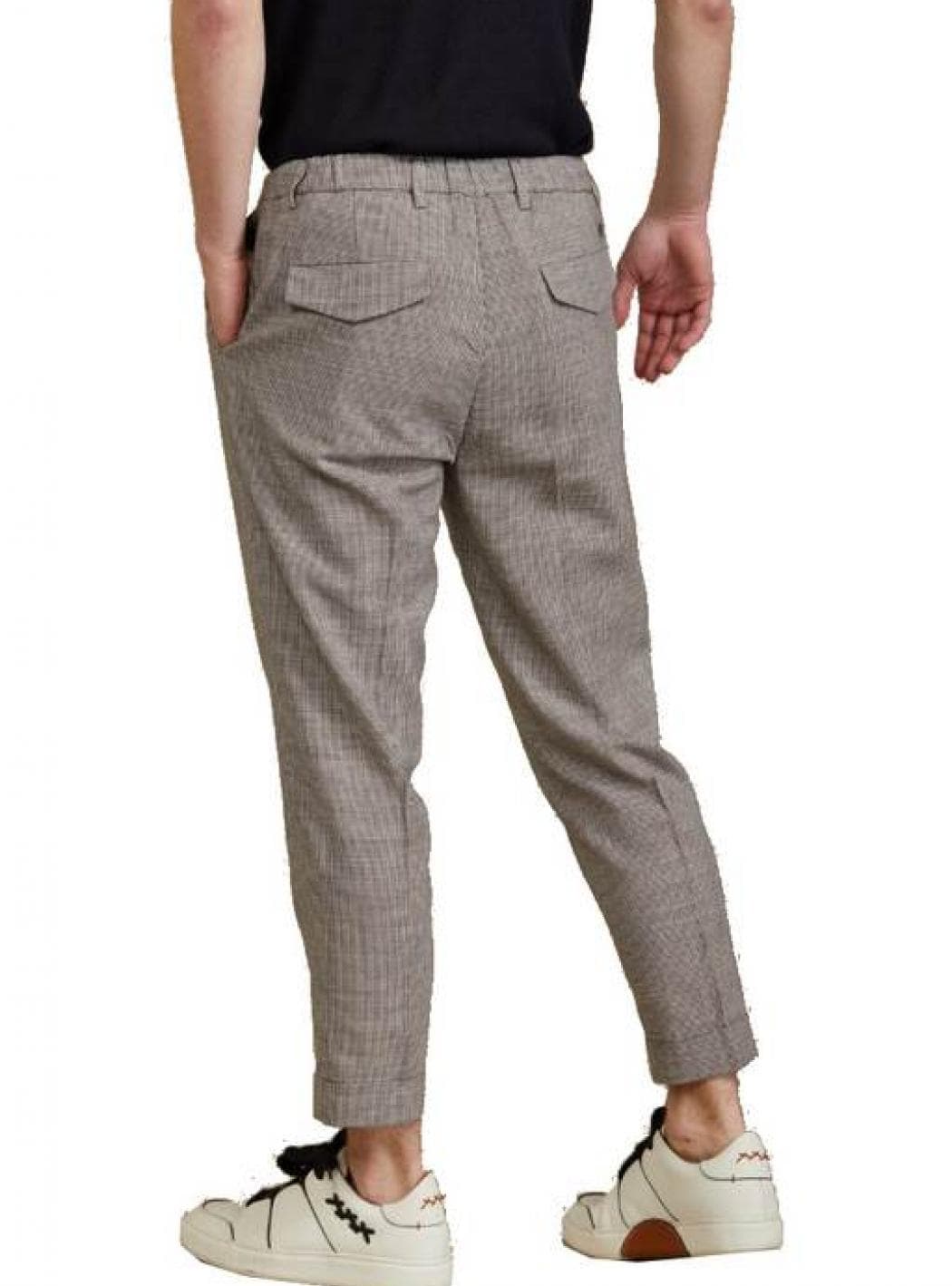 OUTFIT Outfit - Pantalaccio Pince Pied De Poule OF1S2S1P025/434 MORO da uomo in Pantaloni sportivi Drestige - Casamassima, commercioVirtuoso.it