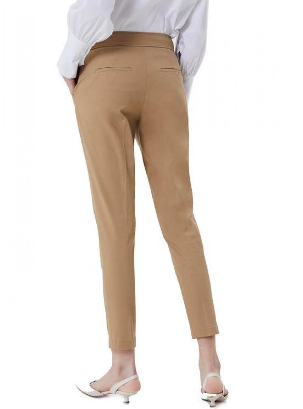 LIU JO Liu Jo - Pantalone Sigaretta Cotone Tasche Fibbie Oro CA1005T2398-X0341 da donna in Pantaloni Drestige - Casamassima, commercioVirtuoso.it