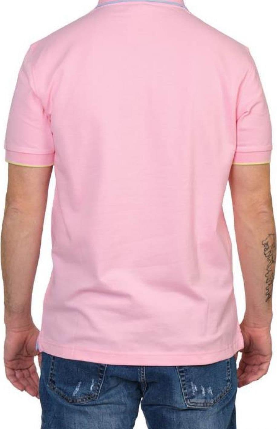 SUN68 Sun68 - Small Stripe Polo Collo Bordino Piccolo Cel A32110/04 ROSA da uomo in Polo Drestige - Casamassima, commercioVirtuoso.it