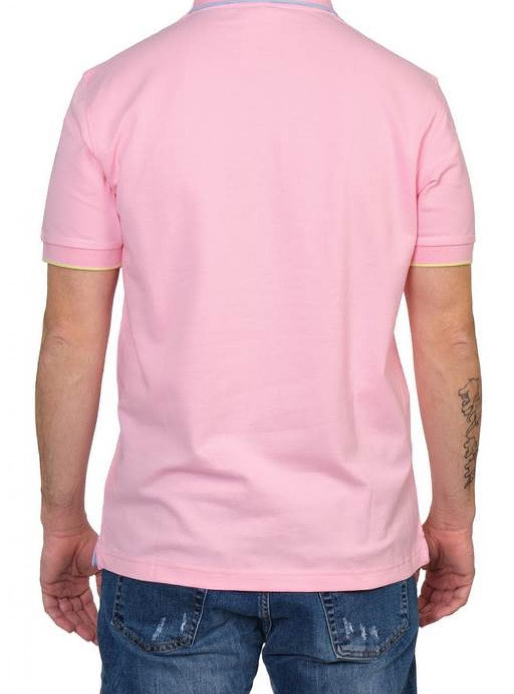 SUN68 Sun68 - Small Stripe Polo Collo Bordino Piccolo Cel A32110/04 ROSA da uomo in Polo Drestige - Casamassima, commercioVirtuoso.it