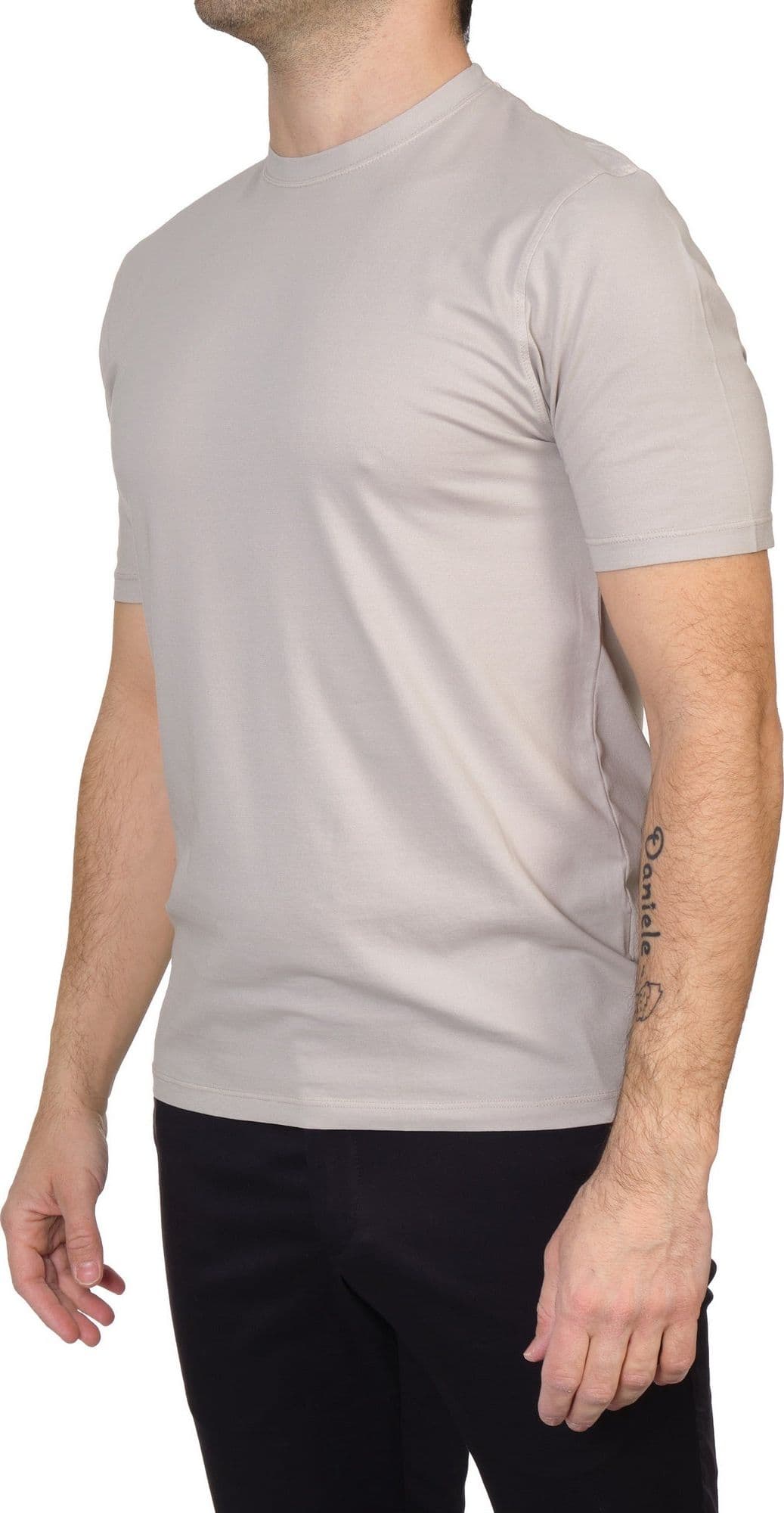 ALPHA STUDIO Alpha Studio - Giro Mezza Manica Cotton Crepe AU6020C 3027 BREZZA da uomo in T-shirt Drestige - Casamassima, commercioVirtuoso.it