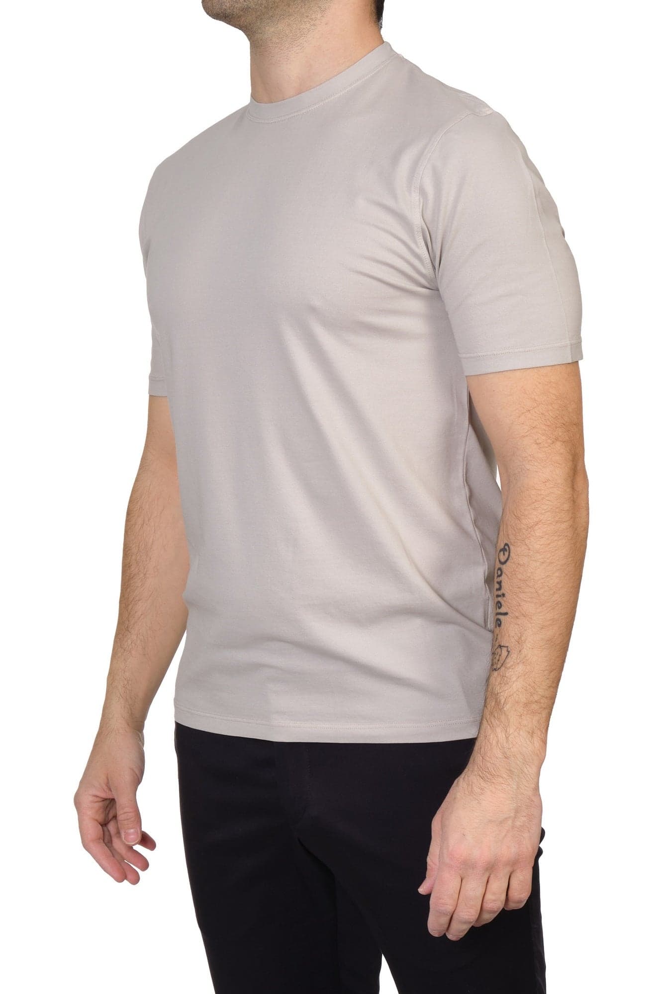 ALPHA STUDIO Alpha Studio - Giro Mezza Manica Cotton Crepe AU6020C 3027 BREZZA da uomo in T-shirt Drestige - Casamassima, commercioVirtuoso.it