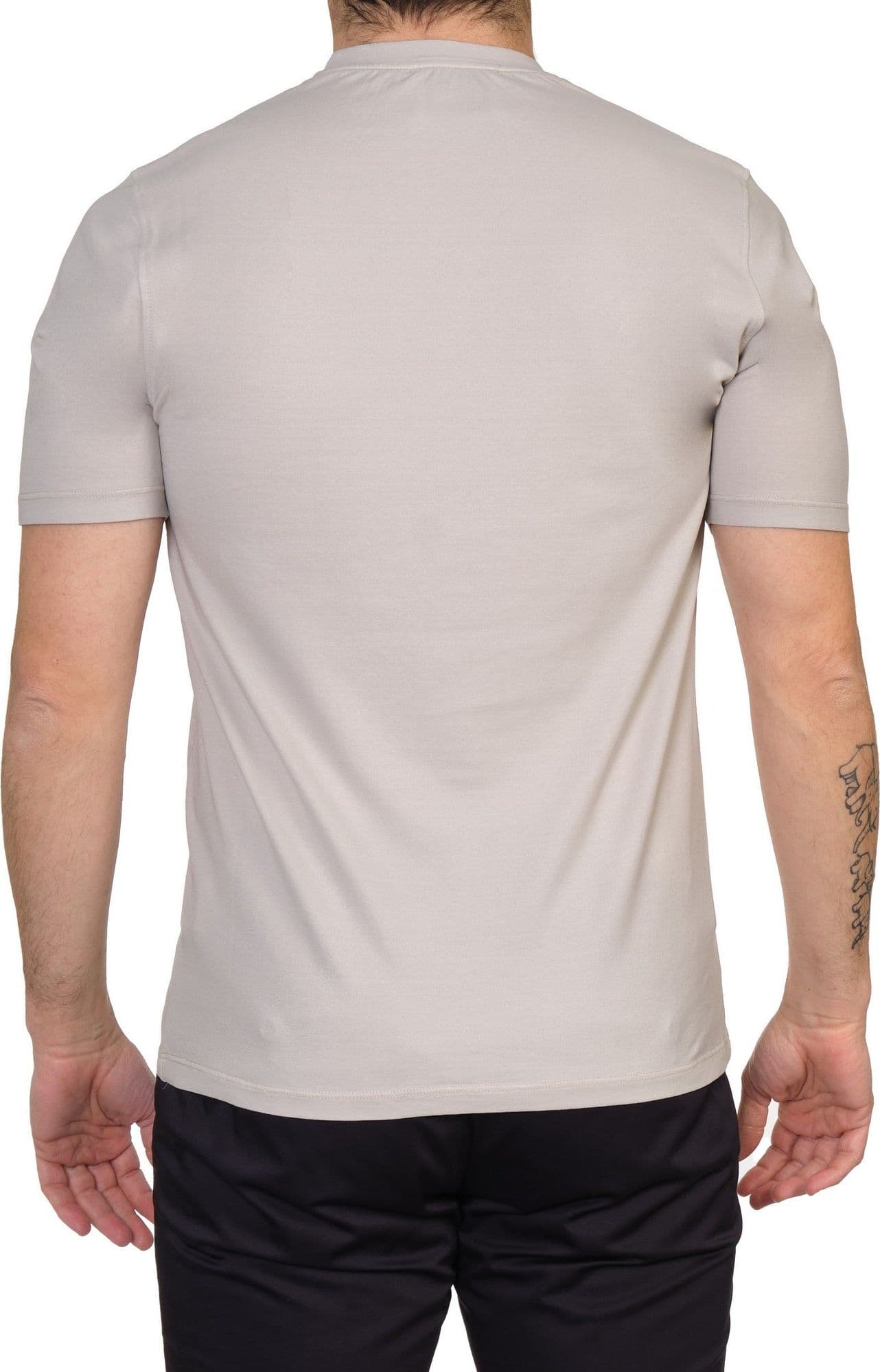 ALPHA STUDIO Alpha Studio - Giro Mezza Manica Cotton Crepe AU6020C 3027 BREZZA da uomo in T-shirt Drestige - Casamassima, commercioVirtuoso.it