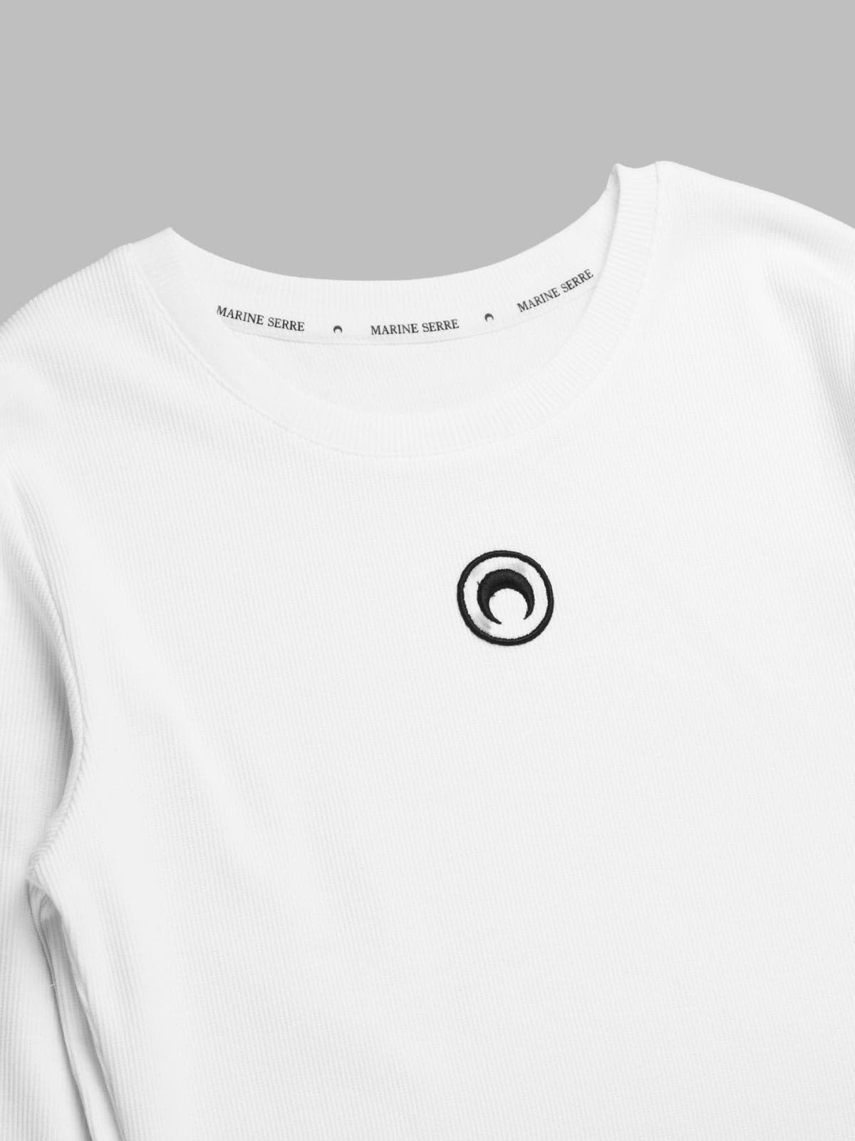 MARINE SERRE moon logo ribbed jersey ls mini dress da donna in Casual Drestige - Casamassima, commercioVirtuoso.it