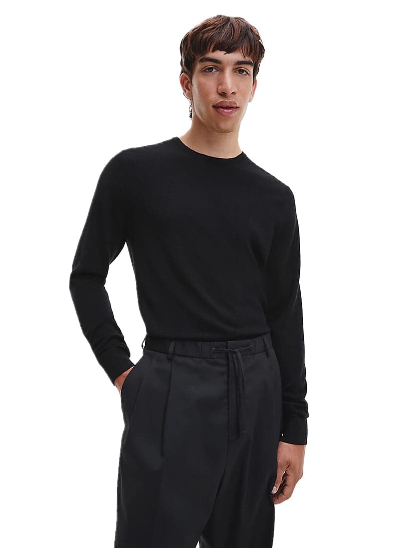 calvin klein Calvin Klein - Paricollo Lana Merinos K10K109474 BEH NERO da uomo in Maglioni Drestige - Casamassima, commercioVirtuoso.it