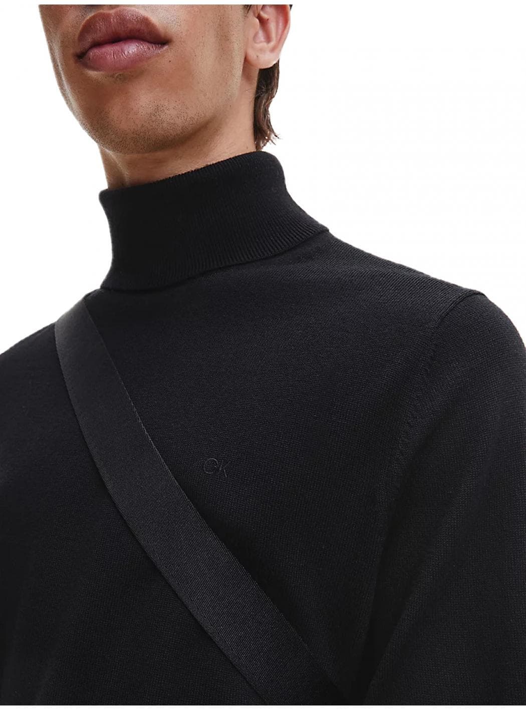 calvin klein Calvin Klein - Dolcevita Superior Wool K10K110420 BEH NER da uomo in Maglioni Drestige - Casamassima, commercioVirtuoso.it
