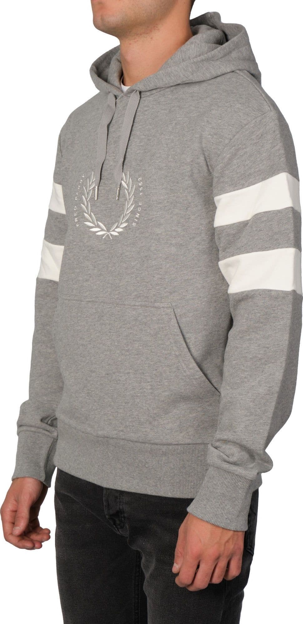 Fred Perry - Con Cappuccio E Logo Centrale M4719 420 GRIG da uomo in Felpe con cappuccio Drestige - Casamassima, commercioVirtuoso.it