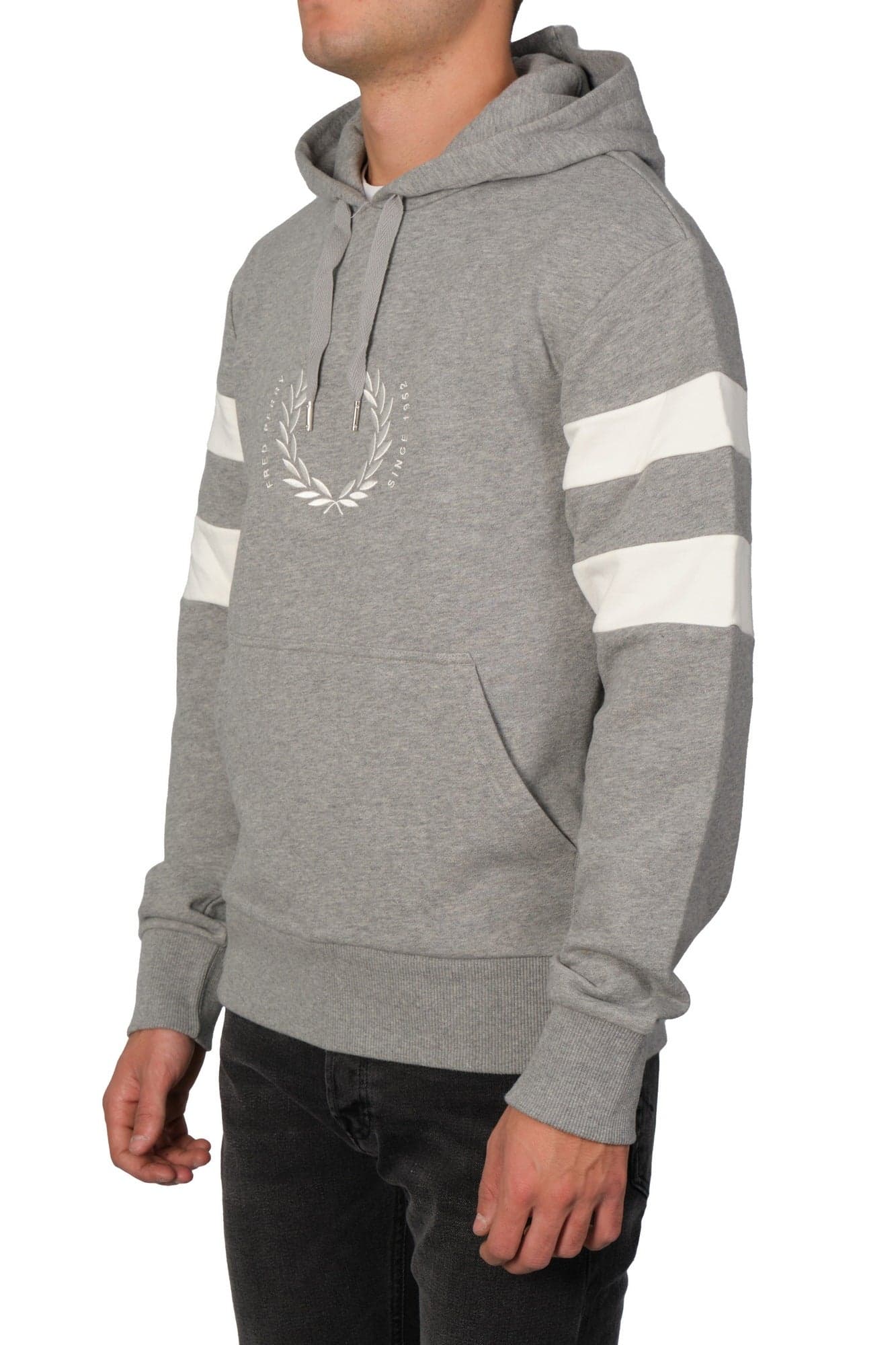 Fred Perry - Con Cappuccio E Logo Centrale M4719 420 GRIG da uomo in Felpe con cappuccio Drestige - Casamassima, commercioVirtuoso.it