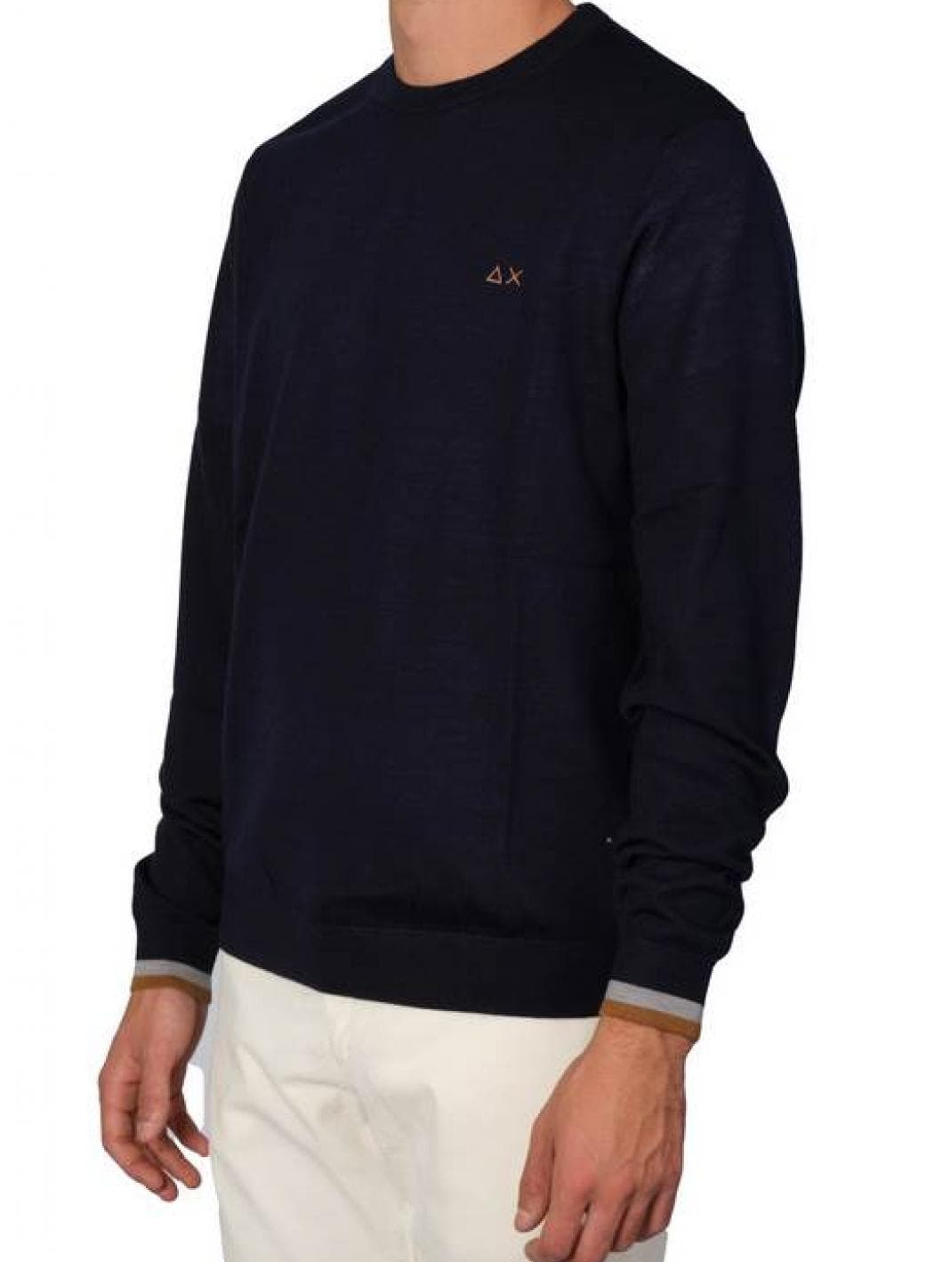 SUN68 Sun68 - Round Stripes Rasata Doppio Bordo Manica K42120 07 NAVY da uomo in T-shirt Drestige - Casamassima, commercioVirtuoso.it