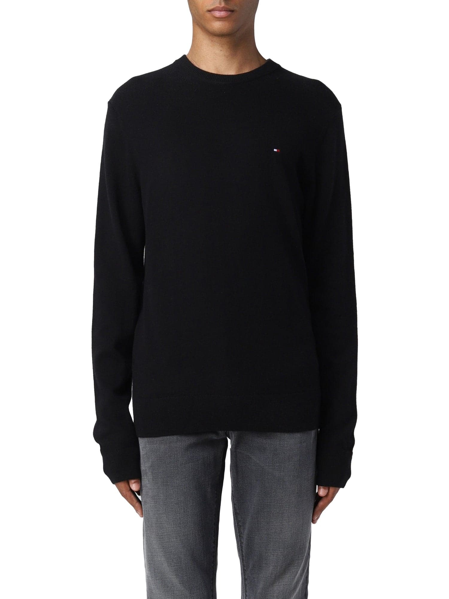 Tommy Hilfiger - Paricollo Th Monogram In Cotone In Cotone E Cashmere MW0MW28046 BDS NERO da uomo in Maglioni Drestige - Casamassima, commercioVirtuoso.it