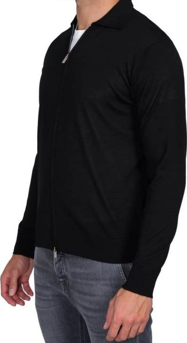 FILINTRAMA Filintrama - Fullzip Collo Polo L.merino FB1ML RM16R 990 NERO da uomo in Polo Drestige - Casamassima, commercioVirtuoso.it