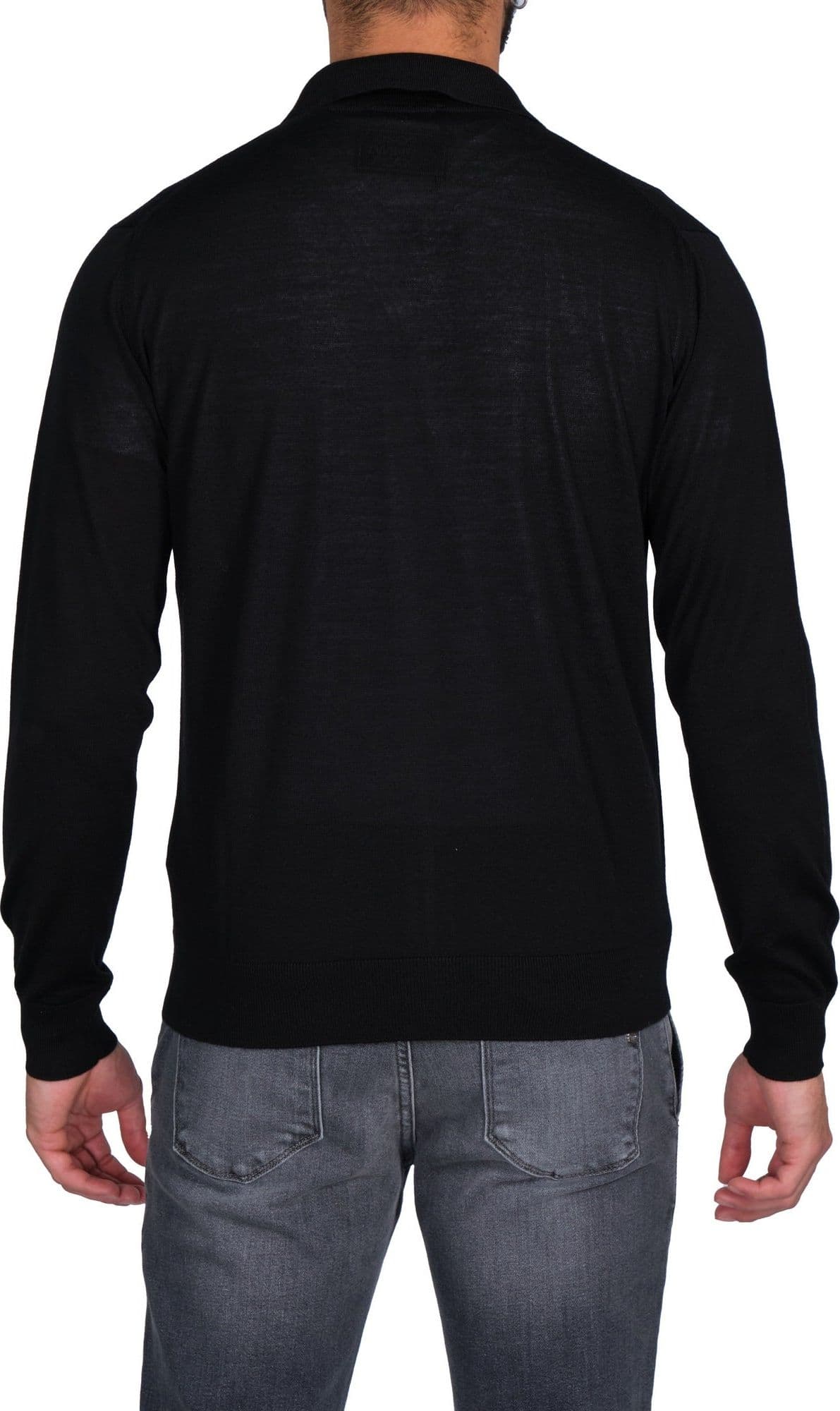 FILINTRAMA Filintrama - Fullzip Collo Polo L.merino FB1ML RM16R 990 NERO da uomo in Polo Drestige - Casamassima, commercioVirtuoso.it