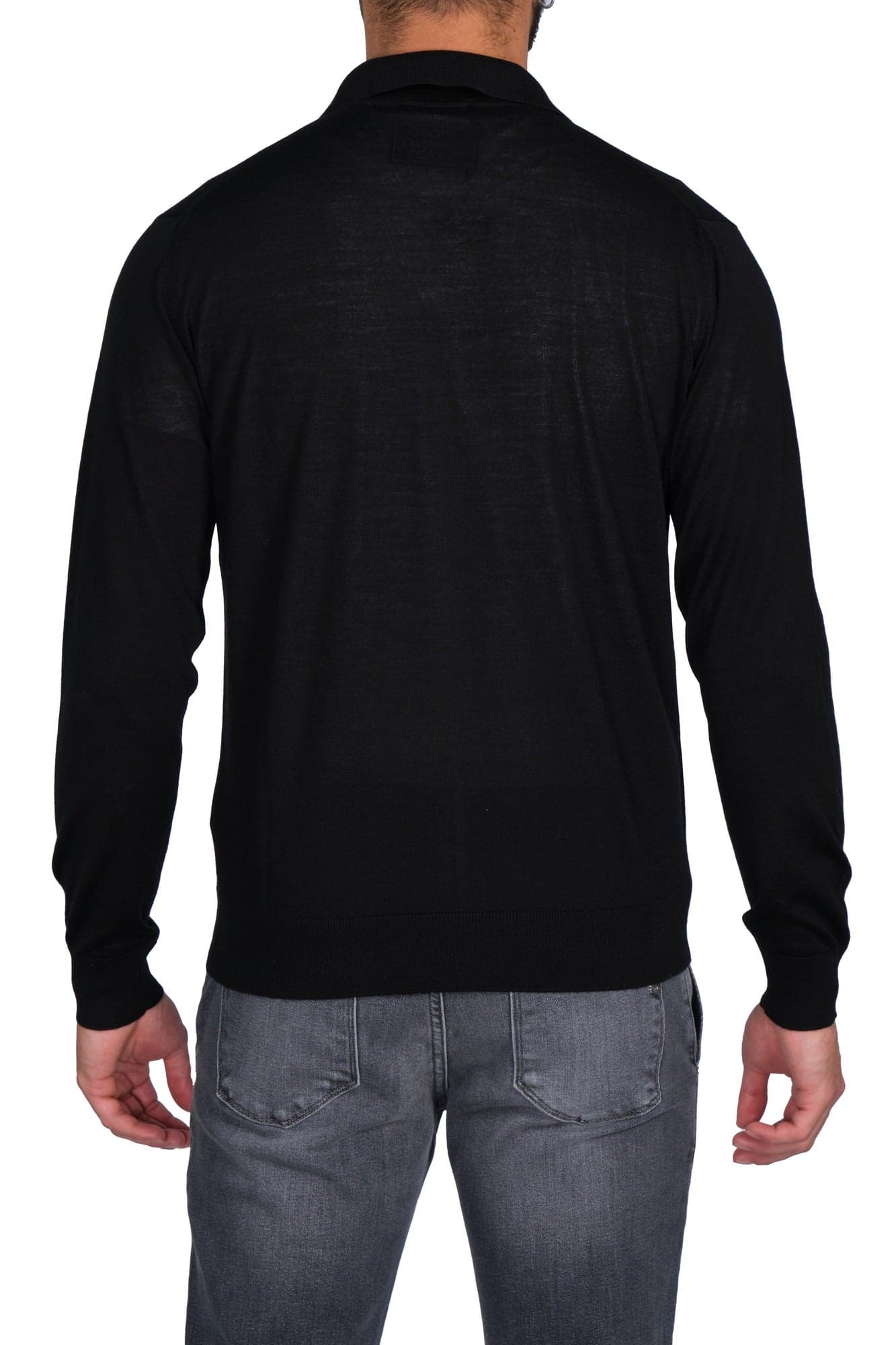 FILINTRAMA Filintrama - Fullzip Collo Polo L.merino FB1ML RM16R 990 NERO da uomo in Polo Drestige - Casamassima, commercioVirtuoso.it