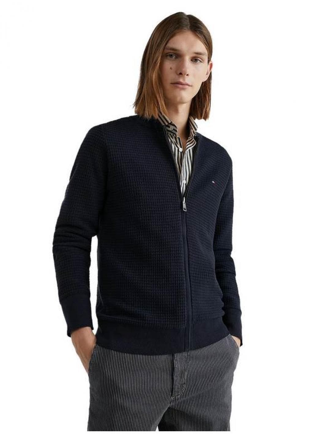 Tommy Hilfiger - Cardigan Full Zip MW0MW31033 0XM da uomo in Cardigan Drestige - Casamassima, commercioVirtuoso.it